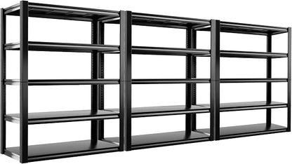 REIBII Storage Shelves Heavy Duty Garage Shelving 72" Adjustable Metal Shelves by REIBII