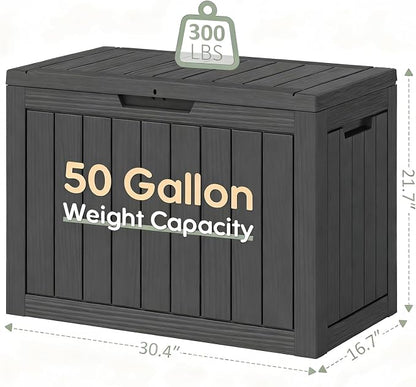 Outdoor Storage Box, Resin Deck Boxes Indoor and outdoor, Waterproof Storage - Image 6