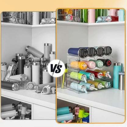 Large Stackable Water Bottle Organizer - Image 5