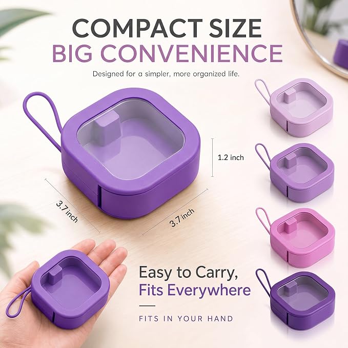 Kathfly 4 Pcs Hair Tie Organizer, Portable Hair Accessories Organizer Travel - Image 2