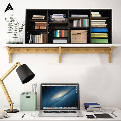 AdirOffice Wooden Adjustable Literature Organizer, 24 Compartment Office Mailbox - Image 3