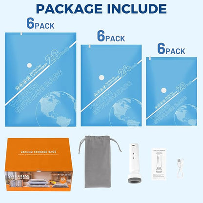 18 Pack Vacuum Storage Bags for Travel - Image 7