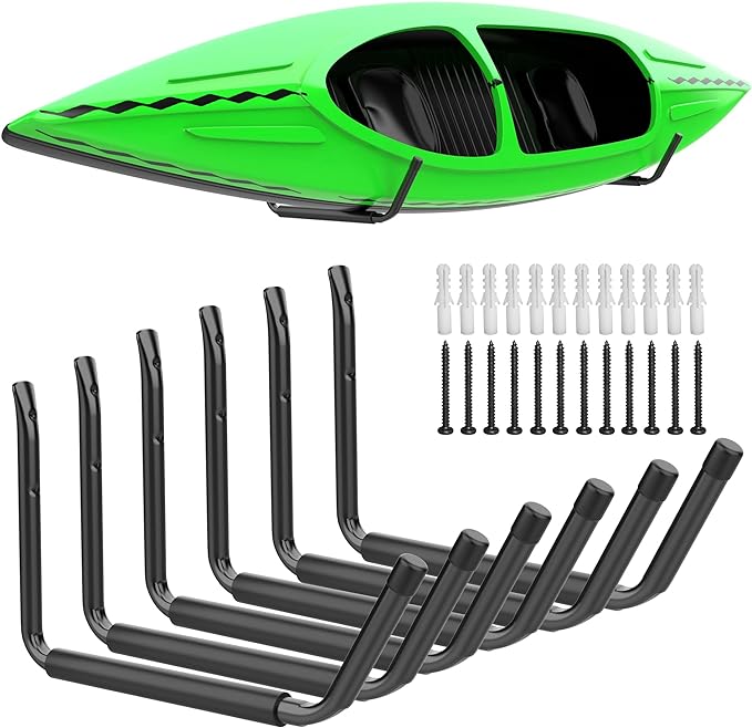 WALMANN Kayak Storage Rack, Wall Mount Kayak Hooks by WALMANN
