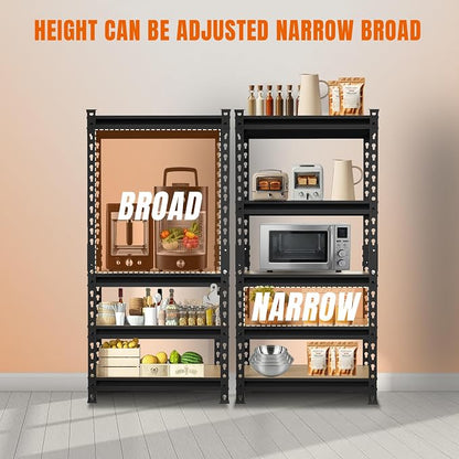 Big RED Storage Shelving Unit, 5-Tier Adjustable Storage Shelves, Heavy Duty - Image 9