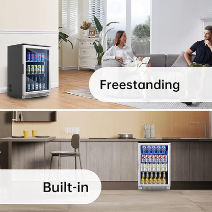 Weili 20 Inch Built in Beverage Refrigerator - Image 7