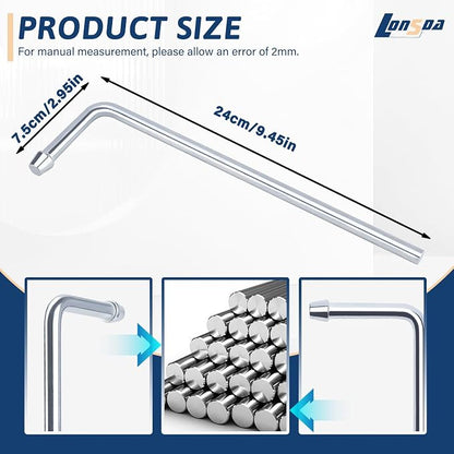 Universal Stainless Steel Exhaust Hanger Rod Weld on-9.5"Long 90 Degree Bent - Image 2