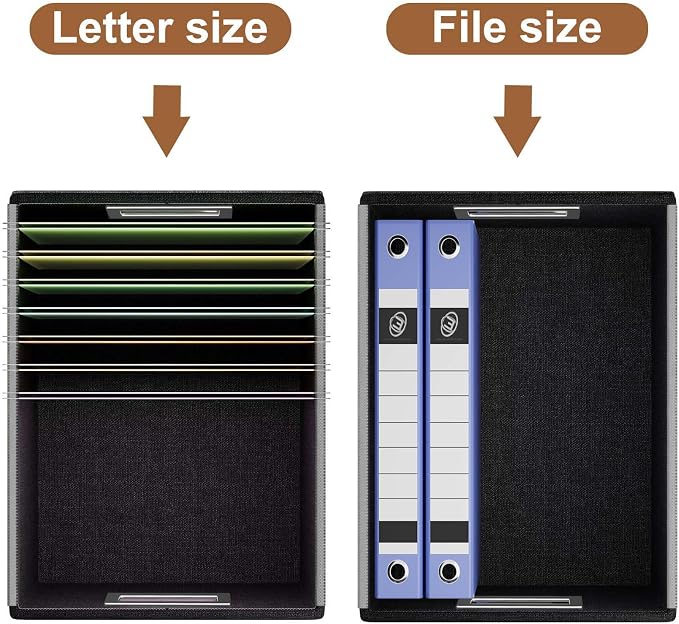 File Organizer Box with Lids, Collapsible File Folder Organizer | File Box with - Image 4