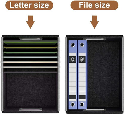 File Organizer Box with Lids, Collapsible File Folder Organizer | File Box with - Image 4