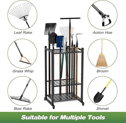 Garden Tool Organizer, Yard Tool Tower Rack - Image 6