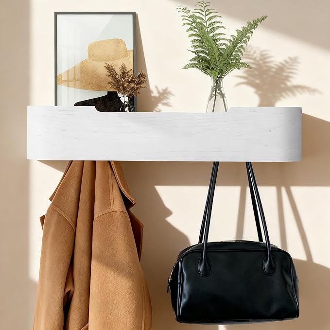 Wall Coat Rack Floating Shelves Modern Coat Rack Wall Mount by FURNAWAY
