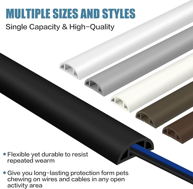 Floor Cord Covers for Wires 20FT Cable Hider Wire Coverr Self Adhesive Cord - Image 6