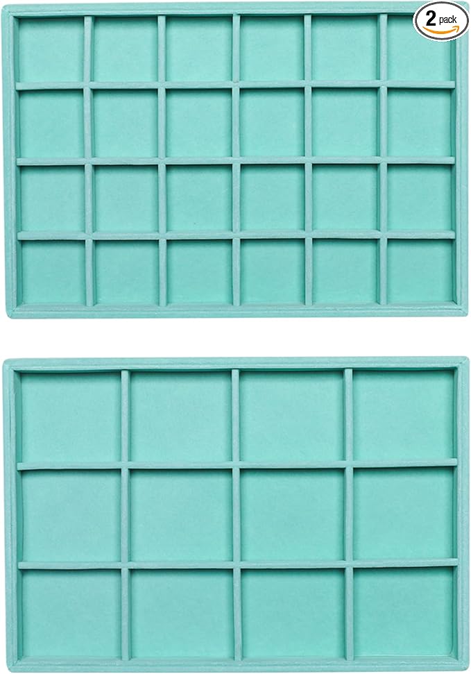 Frebeauty Stackable Velvet Jewelry Organizer Trays by Frebeauty