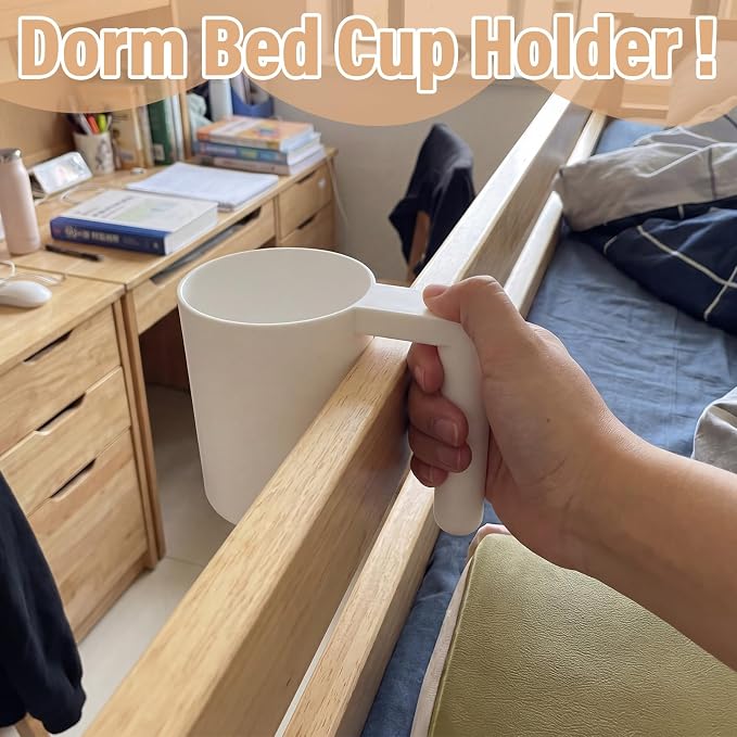 2 Pcs Dorm Bed Cup Holder Drink Water Cup Holder - Image 3