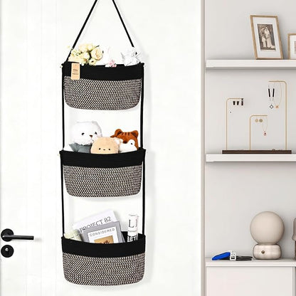 Hanging Basket, 3-Tier Woven Wall Basket - Image 8
