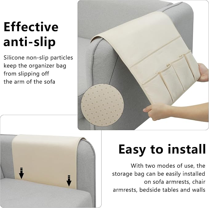 Remote Control Holder for Armchair，Couch Caddy Organizer TV Remote Holder for - Image 6