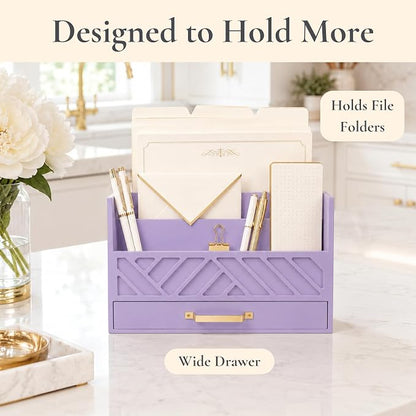 BLU MONACO | Wooden Mail Organizer Countertop - Image 5
