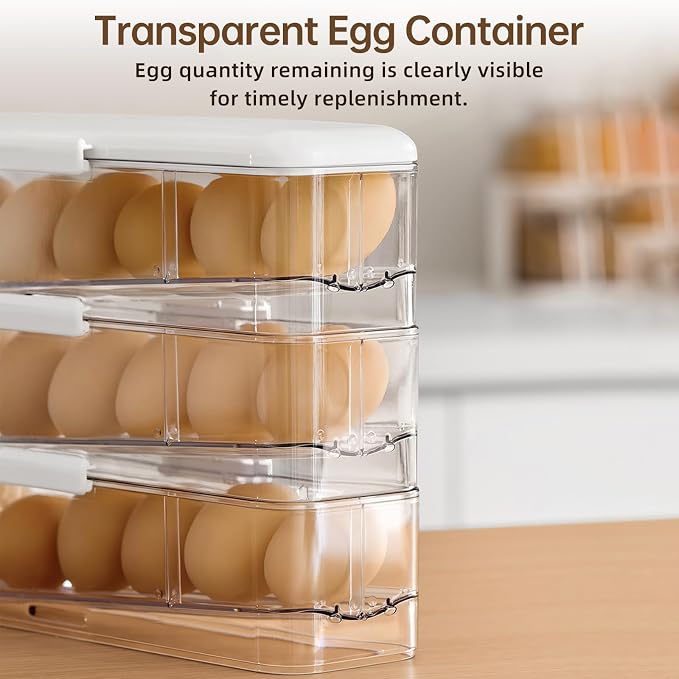 PAVSTINE 3-Tier Auto Rolling Egg Holder - Image 3