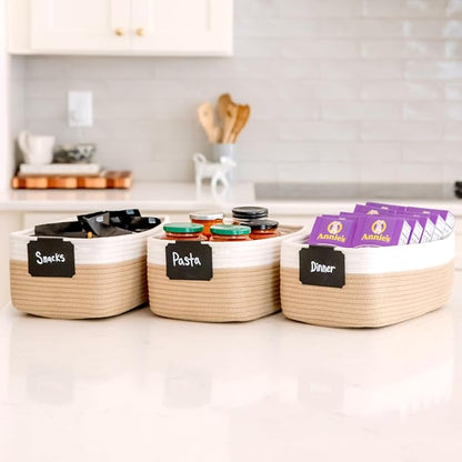NaturalCozy 13.5”x8.5”x5.5” Storage Baskets - Image 7