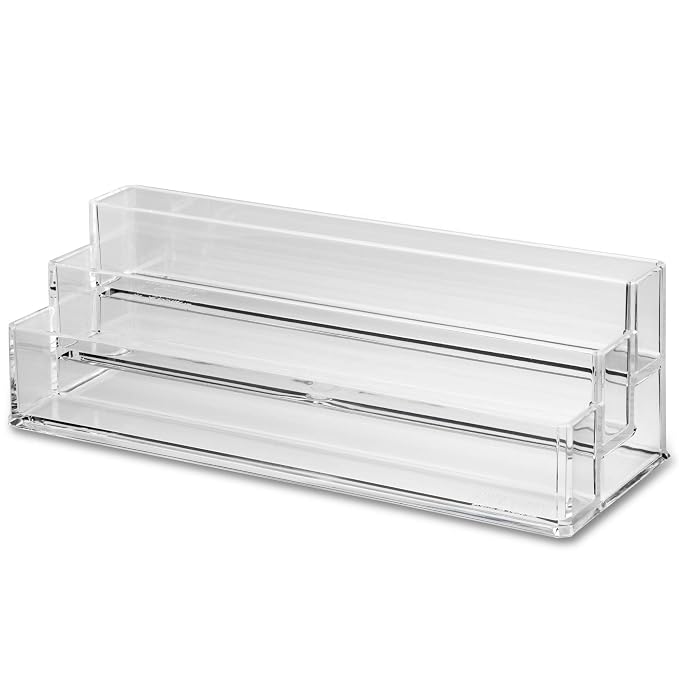 byAlegory Tiered Acrylic Eyeshadow Palette Makeup Organizer | 3 Tier Cosmetic - Image 3