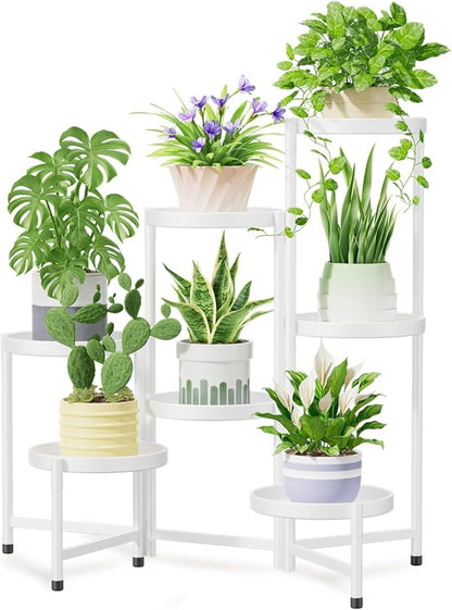 iDavosic.ly 7 Tier Large Plant Stand Indoor, 10 Inch Wide Tall Corner Metal by iDavosicly