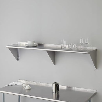 ROCKPOINT Stainless Steel Shelf 18 x 72 Inches 500lb, NSF Metal Commercial - Image 2