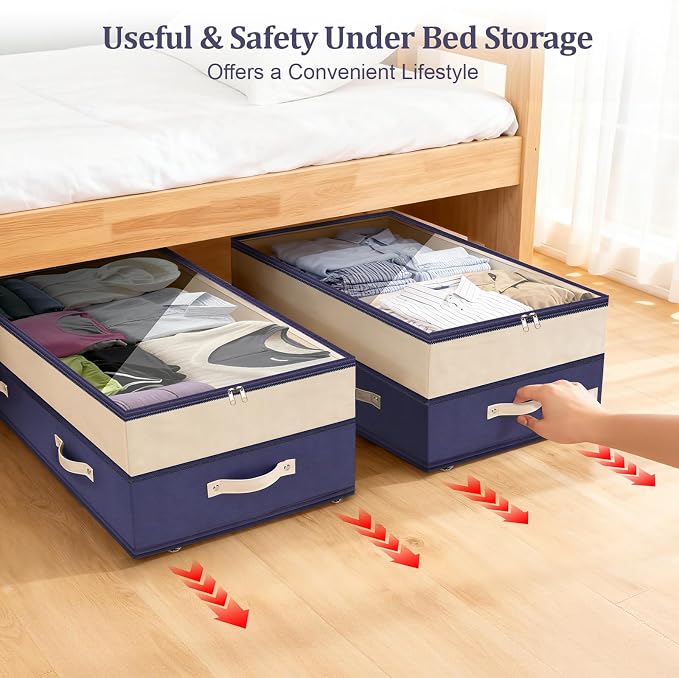 Dolicer 4 Pack Under Bed Storage - Image 7