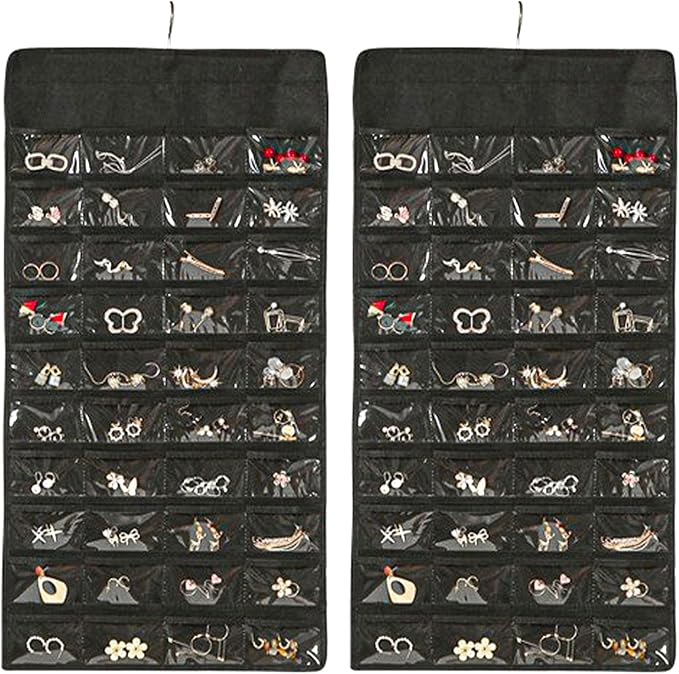 Hanging Jewelry Organizer Storage Earring Jewelry Storage Bag by Unknown
