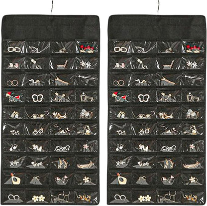 Hanging Jewelry Organizer Storage Earring Jewelry Storage Bag by Unknown