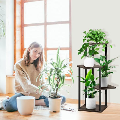 4-Tier Wooden Flower Shelf, Plant Stand - Image 6