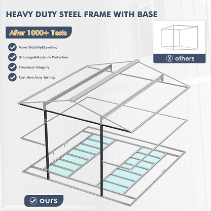 10x10 FT Metal Outdoor Storage Shed - Image 4