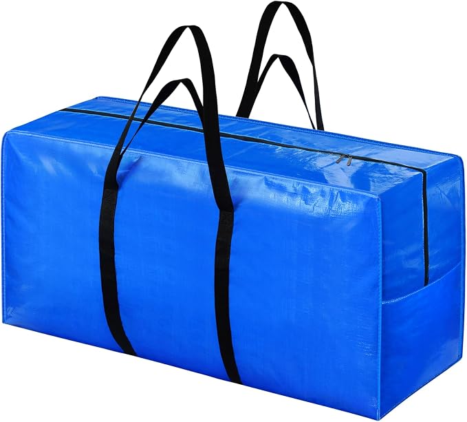 155 Gallon Extra Large Storage Bags, Zippered Outdoor Cushion Furniture Storage - Image 2