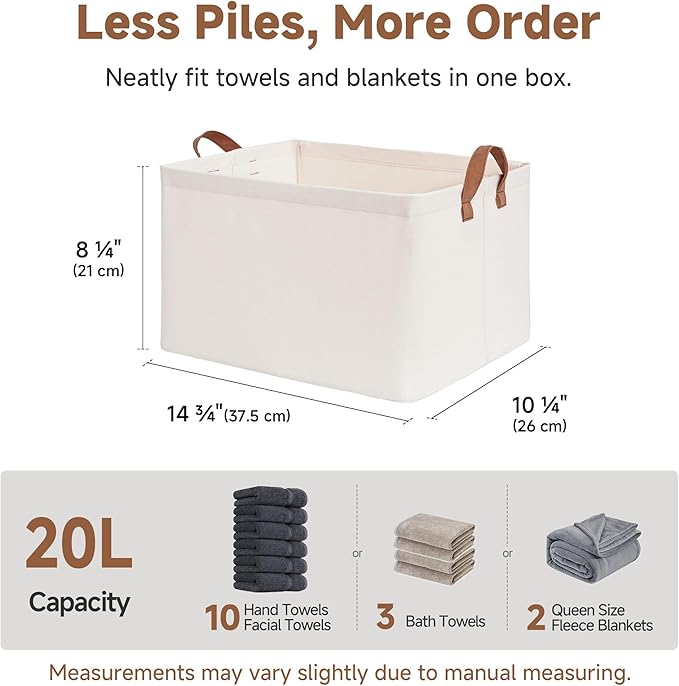 StorageWorks Closet Storage Bins, Storage Baskets - Image 6