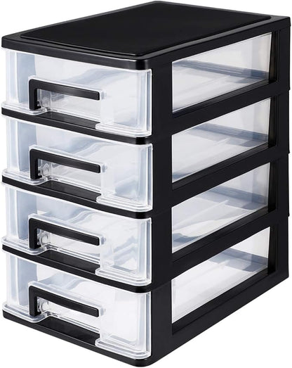 BESPORTBLE 4-Layer Plastic Drawer Storage Cabinet by BESPORTBLE