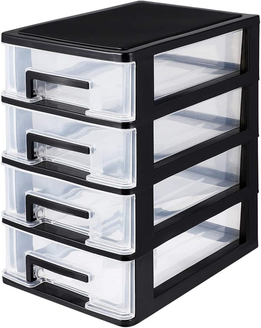 BESPORTBLE 4-Layer Plastic Drawer Storage Cabinet by BESPORTBLE