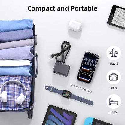 6 in 1 USB Charger, 50% Smaller Charging Station - Image 5