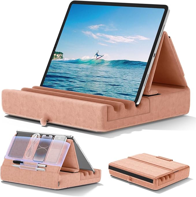 KDD Tablet Pillow Holder, Foldable iPad Stand by KDD