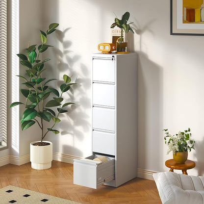 Metal File Cabinet 5 Drawers, Vertical Filing Cabinet - Image 6