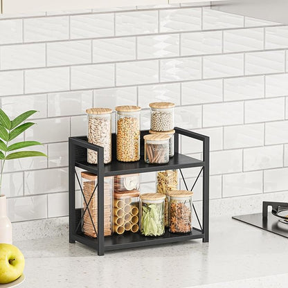 Giikin Kitchen Counter Shelf, 2 Tier Kitchen Spice Rack Organizer - Image 4