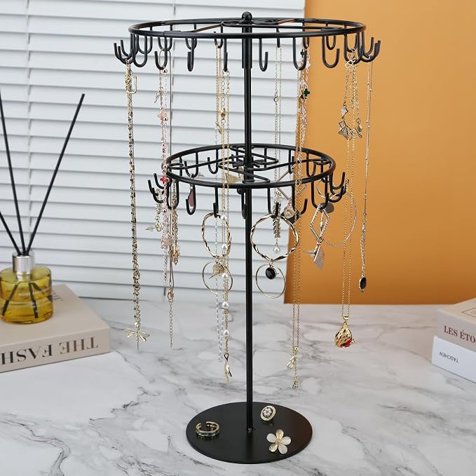 jewelry storage rack Rotating Jewelry Display is used to organize and store - Image 2