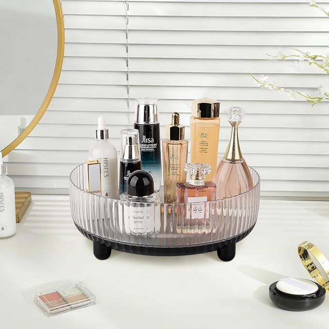 Anyoifax 360 Rotating Makeup Organizer Perfume Tray Skincare Holder Spinning - Image 2