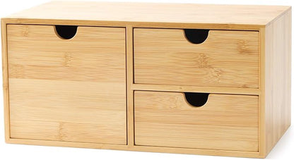 Bamboo Desk Drawer Organizer, Desktop Organizer by Wisuce