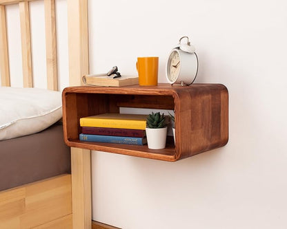 Floating Nightstand Wooden, Bedside Table, Nightstand Shelf, Wall Mounted - Image 7