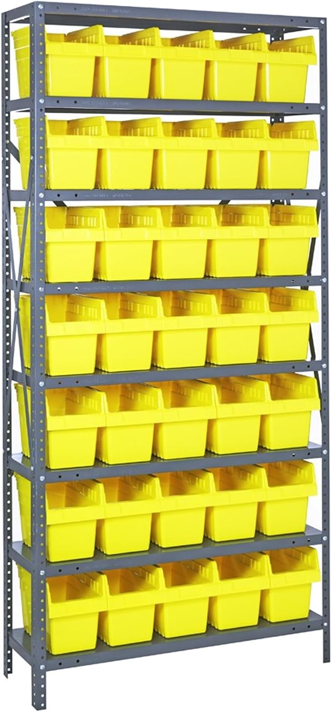 Quantum Storage Systems 1275-SB802YL Solid Heavy Duty 8 Shelves 35 STORE-MAX by QuantumStorageSystems
