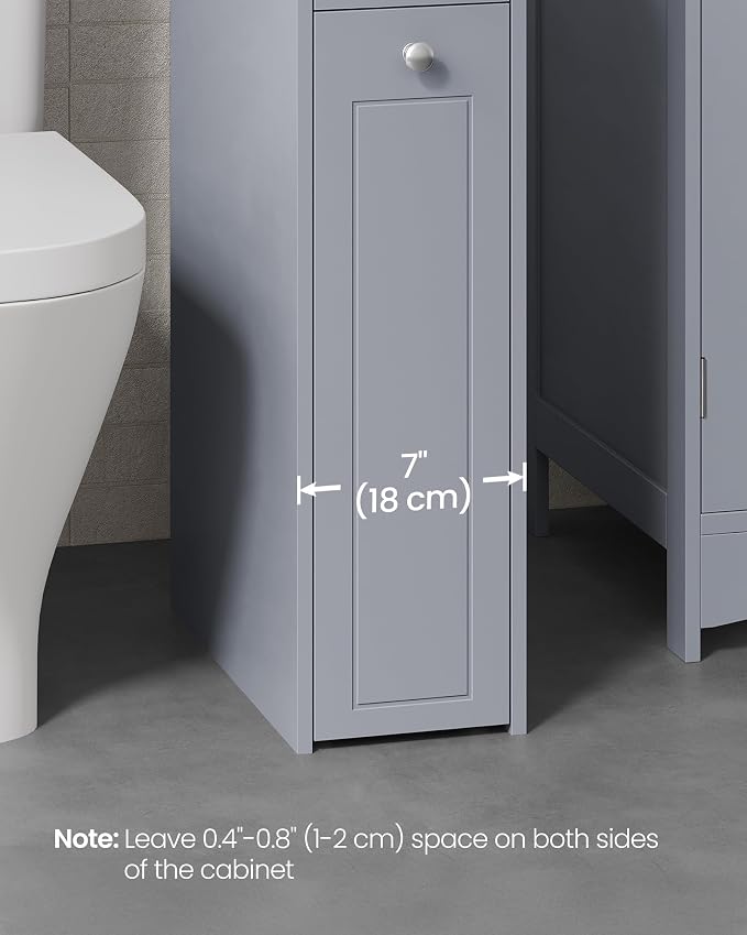 VASAGLE Slim Storage Cabinet, Narrow Storage Organizer - Image 4