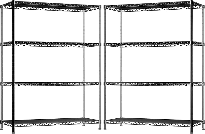 DurayLoly Heavy Duty 4-Tier 620LBS Storage Rack, Adjustable Shelves, 620lbs by Durayloly