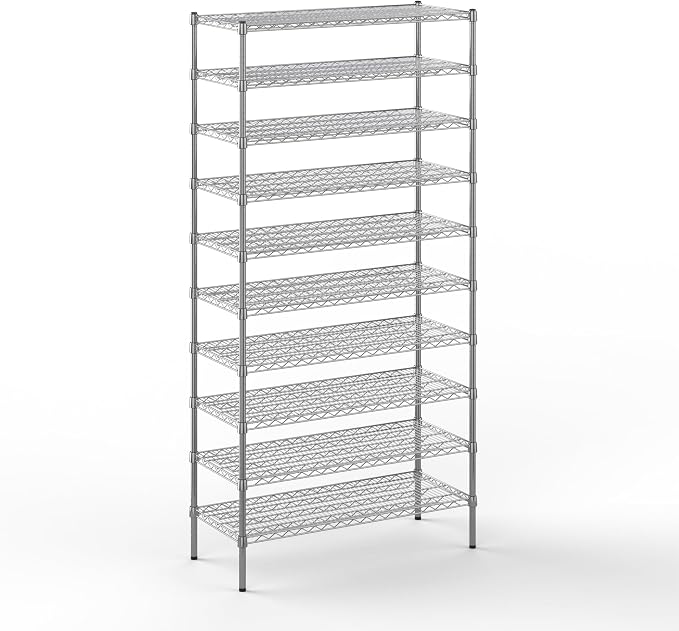 18" Deep x 42" Wide x 86" Height Wire Shelving Kit | 10-Tier | NSF Commercial by Regal+Altair
