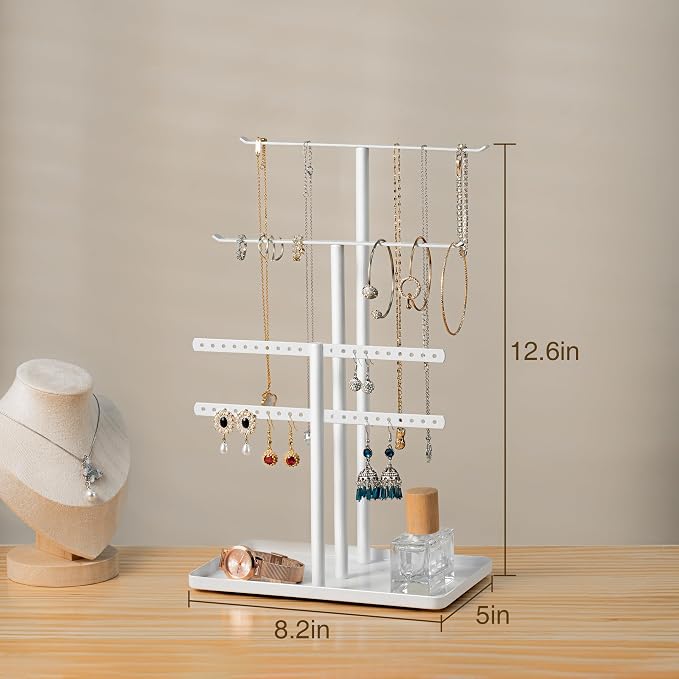 pickpiff Jewelry Stand Holder Organizer: 12.5" Sturdy Jewelry Hanger - Image 4