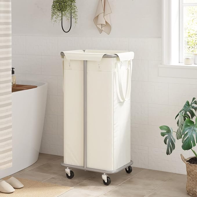 WOWLIVE 100L Rolling Laundry Hamper - Image 3