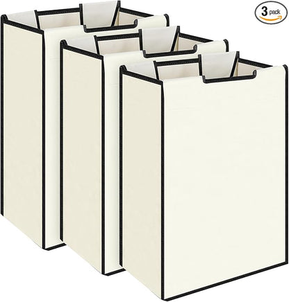 3 Pack Large Laundry Sorter Replacement Bags, Hamper Cart Removable Replacement by Unknown