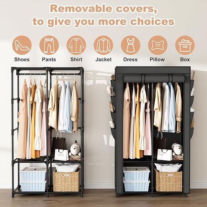 Portable Closet for Hanging Clothes, Portable Wardrobe Closet - Image 7